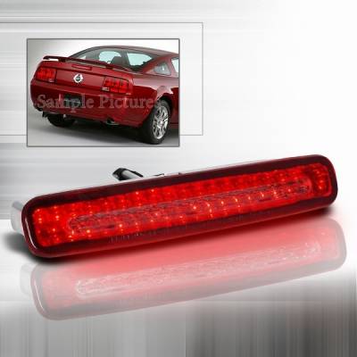 Ford Mustang Custom Disco Red LED 3rd Brake Taillights - LT-MUS05RBRLED