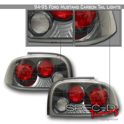 Ford Mustang Custom Disco Carbon Fiber Altezza Taillights - LT-MUS94CF-YD