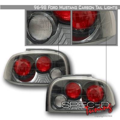 Ford Mustang Custom Disco Carbon Taillights - LT-MUS96CF-YD