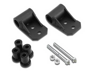 Jeep Wrangler Warrior Shackle Frame Brackets with Greasable Bushings & Bolts - 404