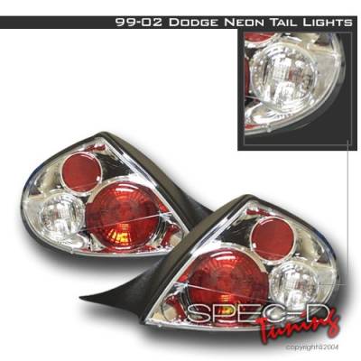 Dodge Neon Custom Disco Chrome Taillights - LT-NEO99-YD