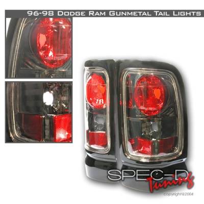 Dodge Ram Custom Disco Gunmetal Taillights - LT-RAM96G-YD