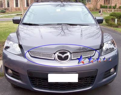 Mazda CX-7 APS Wire Mesh Grille - Upper - Stainless Steel - M76232T