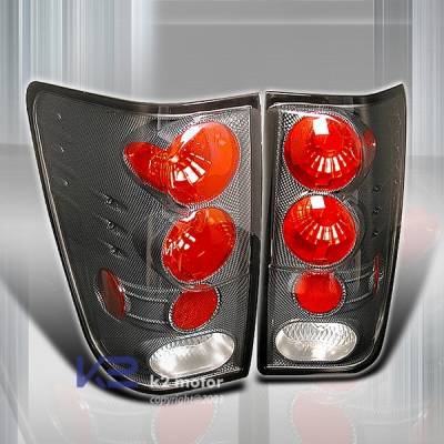 Nissan Titan Custom Disco Carbon Altezza Taillights - LT-TIT04CF-YD