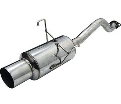 Honda Civic 2DR & 4DR 4 Car Option Bolt-On Muffler with Stainless Steel Tip - MUB-HC01