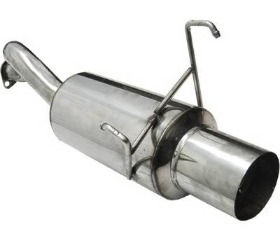 Honda Del Sol 4 Car Option Bolt-On Muffler with Stainless Steel Tip - MUB-HD93