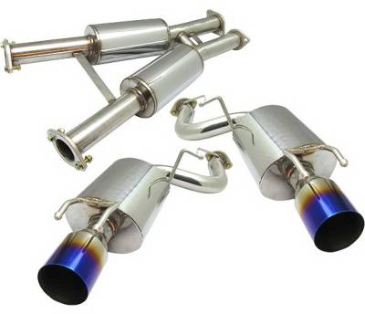 Nissan 300Z 4 Car Option Cat-Back Exhaust System with Titanium Tip - MUX-N300ZXT-TT