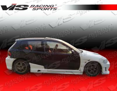 Honda Civic HB VIS Racing J Speed Side Skirts - 92HDCVCHBJSP-004