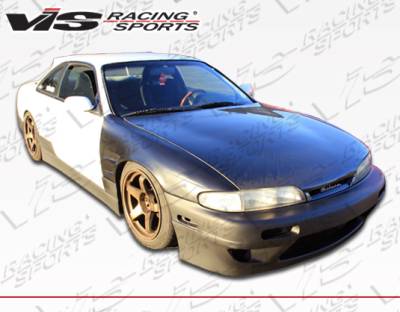 Nissan 240SX VIS Racing Quad Six Side Skirts - 95NS2402DQS-004