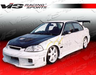 Honda Civic 2DR VIS Racing Wave Side Skirts - 96HDCVC2DWAV-004