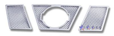 Nissan Xterra APS Wire Mesh Grille - with Logo Opening - Upper - Stainless Steel - N76430T