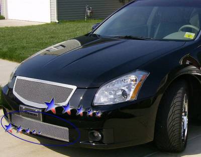 Nissan Maxima APS Wire Mesh Grille - Bumper - Stainless Steel - N76464T