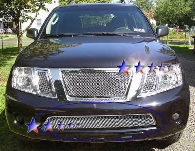 APS - Nissan Pathfinder APS Wire Mesh Grille - Bumper - Stainless Steel - N76575T - Image 1