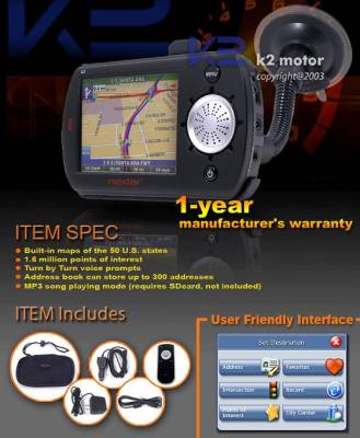 GPS Navigation Unit and Remote