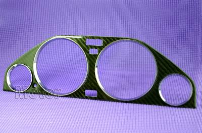 Carbon Fiber Bezel with Chrome Rings