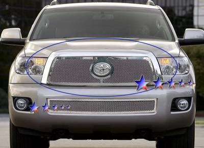 Toyota Sequoia APS Wire Mesh Grille - Upper - Stainless Steel - T76553T