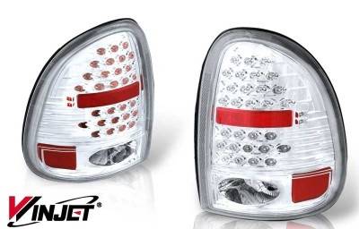 Dodge Caravan WinJet LED Taillight - Chrome & Clear - WJ20-0013-01
