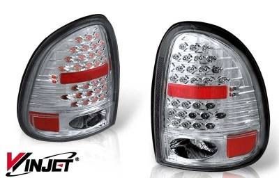 Dodge Caravan WinJet LED Taillight - Chrome & Smoke - WJ20-0013-02