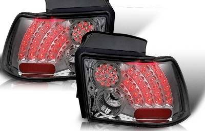 Ford Mustang WinJet LED Taillight - Chrome & Smoke - WJ20-0019-02
