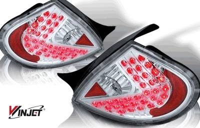 Dodge Neon WinJet LED Taillight - Chrome & Clear - WJ20-0110-01