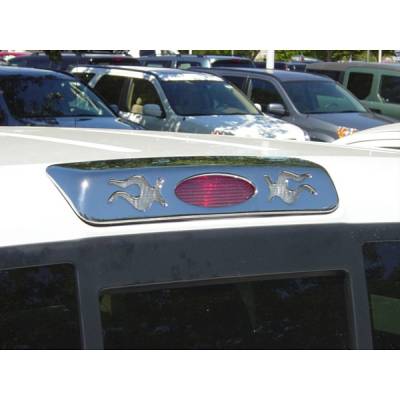 Ford F150 V-Tech 3rd Brake Light Covers - Flame Style- Chrome - 1379089