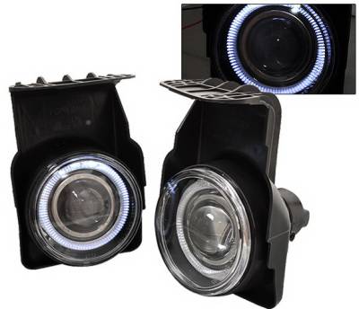 GMC Sierra 4CarOption Halo Projector Fog Lights - XT-FGPR-SIRA-0304