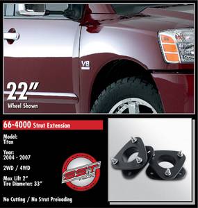 ReadyLift - ReadyLift Strut Extension Suspension Leveling Kit - 2 Inch Lift 33 Inch Max Tire - Image 2