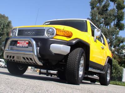 Aries - Toyota FJ Cruiser Aries Bull Bar with Stainless Skid - 3 Inch - Image 2