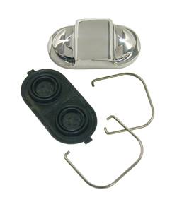 SSBC Billet Aluminum Master Cylinder Cap with Stainless Bales - A0429