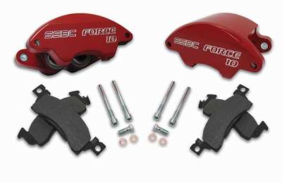 SSBC Direct Bolt-On Force 10 Super-Twin 2-Piston Aluminum Calipers with 38mm Pistons & Pads - Front - A180-M