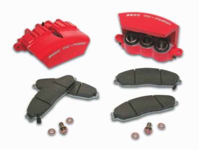 SSBC Direct Bolt-On Force 10 Tri-Power 3-Piston Aluminum Calipers & Pads - Front - A187