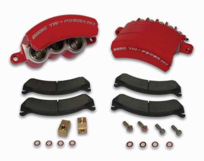 SSBC Direct Bolt-On Force 10 Tri-Power HD 3-Piston Aluminum Calipers & Pads - Front - A187-4