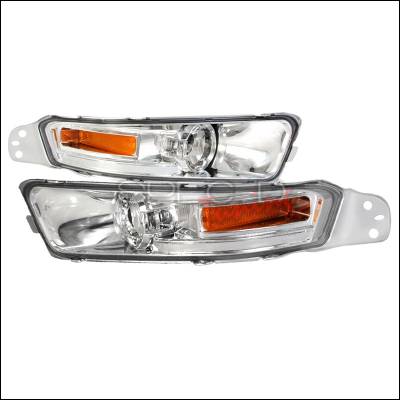 Ford Mustang Spec-D Bumper Lights - Chrome - 2LB-MST05-TM
