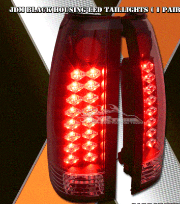 JDM Black LED Taillights