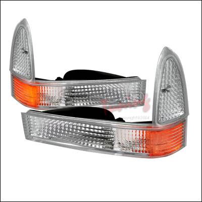 Ford F350 Spec-D Corner Lights - Chrome - 2LC-F25099-RS