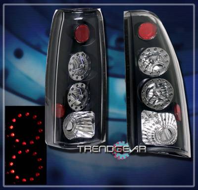 Black Twin LED Taillights