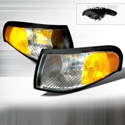 Ford Mustang Spec-D Corner Lights - Black - 2LC-MST95JM-DP