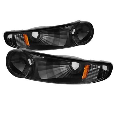 GMC Yukon Spyder Corner Bumper Lights - Black - CBL-ZO-GD00-AM-BK