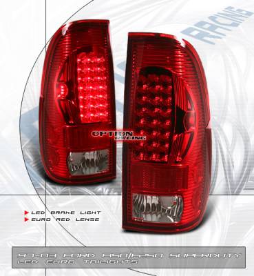 Red Clear LED Taillights