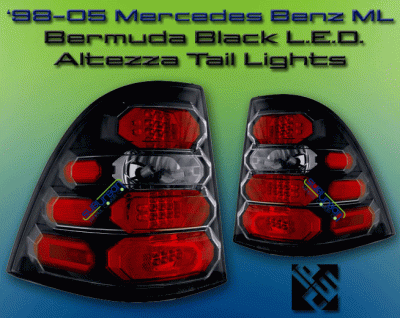 Black Altezza LED  Taillights