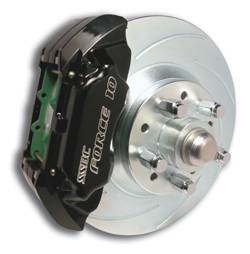 SSBC Non-Power Drum To Disc Brake Conversion Kit with Force 10 Extreme 4 Piston Aluminum Calipers - Front - A120-12