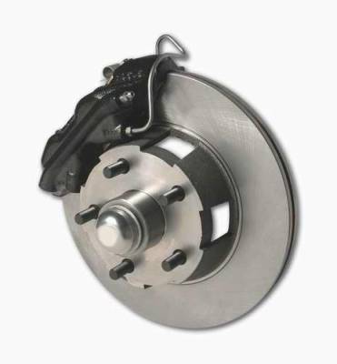 SSBC Power Drum to Disc Brake Conversion Kit with 2 Inch Drop Spindles & 2 Piston Aluminum Calipers - Front - A121-2