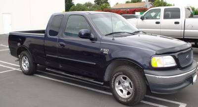 Ford F250 Aries Oval Sidebars - 45 Degree Raised Pad