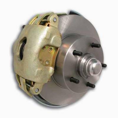 SSBC Non-Power Drum To Disc Brake Conversion Kit with Force 10 Extreme 4 Piston Aluminum Calipers - Front - A123