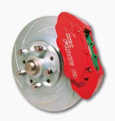 SSBC Power Drum to Disc Brake Conversion Kit with 2 Inch Drop Spindles & 2 Piston Aluminum Calipers - Front - A123-7