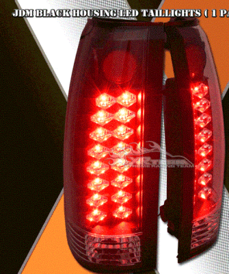 JDM Black LED Taillights