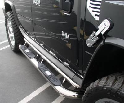 Hummer H2 Aries Big Step - Stainless - 4 Inch