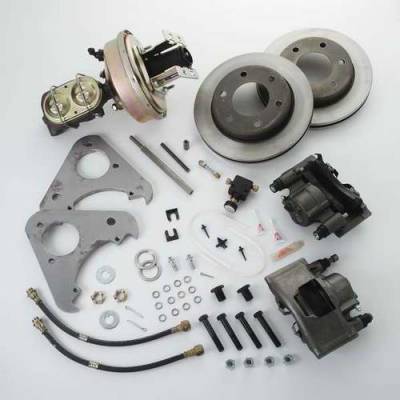 SSBC Power Drum to Disc Brake Conversion Kit with Single-Piston Cast Iron Calipers - Front - A126-71