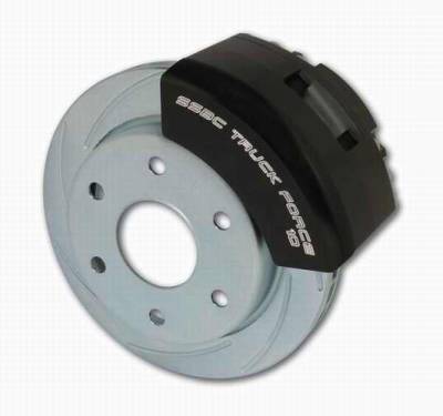 SSBC Power Drum to Disc Brake Conversion Kit with 2 Inch Drop Spindles & 2 Piston Aluminum Calipers - Front - A126-7A