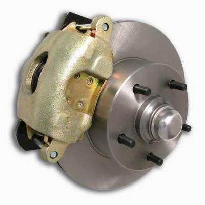 SSBC Non-Power Drum To Disc Brake Conversion Kit with Force 10 Extreme 4 Piston Aluminum Calipers - Front - A129-1